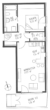 Helle 2-Zimmer-Wohnung mit Südbalkon und Einbauküche in zentraler aber ruhiger Lage von Pasing - Grundriss