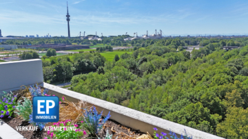 Weitblick, Sonne & Raum: Renovierte 4-Zimmer-Wohnung in der denkmalgeschützten Olympia Pressestadt, 80993 München, Etagenwohnung