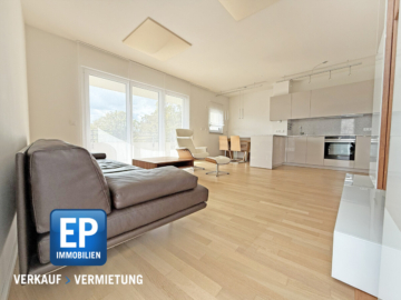 Exklusive 3-Zi-DG-Whg. mit großem Süd-Balkon, hochwertiger Möblierung und Tiefgarage, 81369 München, Dachgeschosswohnung